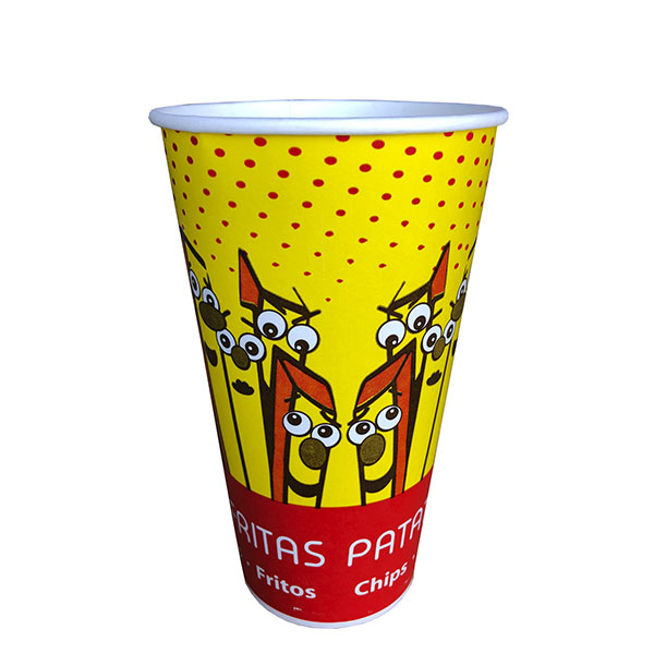VASO DE CARTON GIGANTE PATATAS FRITAS 1025ML 50/UN
