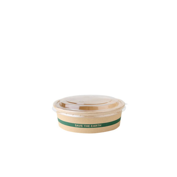 [35249] ENSALADERA CARTON KRAFT+TAPA 500CC 25/UNI.