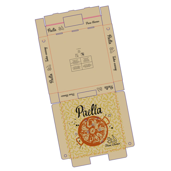 [22551] CAJA CARTÓN PORTA PAELLAS 60X60 25 UNI.