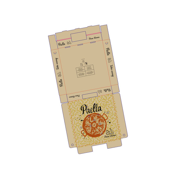 [22550] CAJA CARTÓN PORTA PAELLAS 45X45 50 UNI.