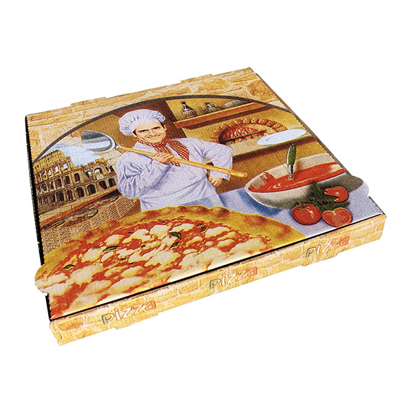 CAJA PARA PIZZA 400X400X35MM MOD.ROMA
