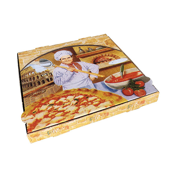 CAJA PARA PIZZA 330X330X35MM MOD.ROMA