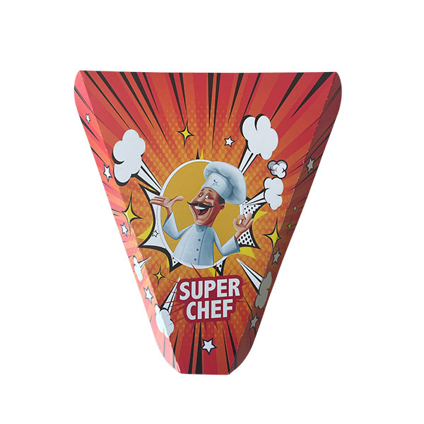 [22002] CUÑA CARTON PARA PIZZA 222X35X24 MM GEN. 100 UNI.