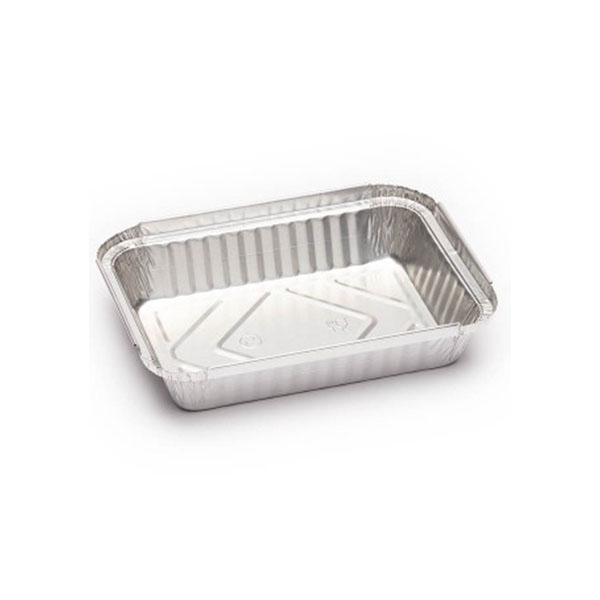 [13027] ENVASE ALUMINIO RECTANG. F.5590 191X141X33 100/UNI