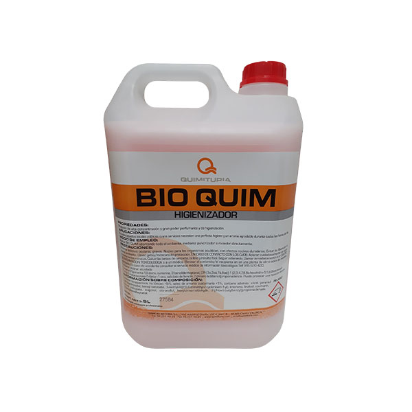 AMBIENTADOR HIGIENIZANTE BIOQUIM.ROSA 5 LITROS