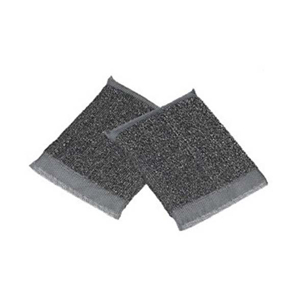 ESTROPAJO ALMOHADILLA+ACERO INOX. 10X12.5 2/UNID.