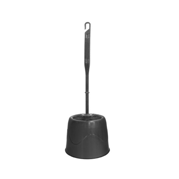 [25105] ESCOBILLERO WC COMPLETO BASIC NEGRO