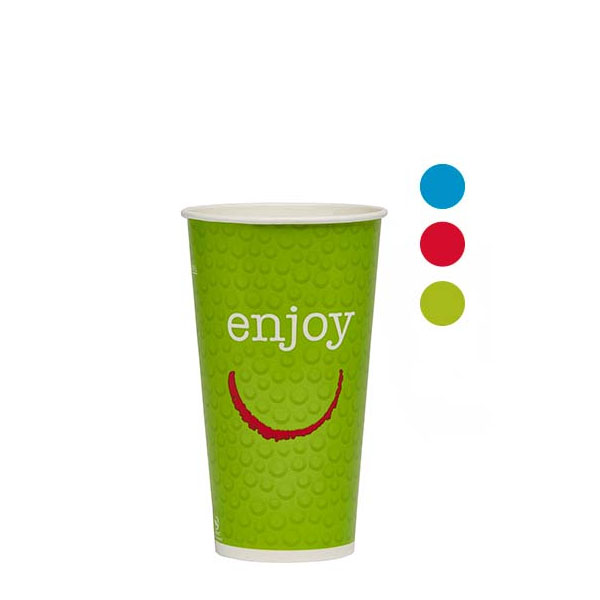VASO PAPEL BEBIDAS FRIAS ENJOY 500/680ML 50/UNI.