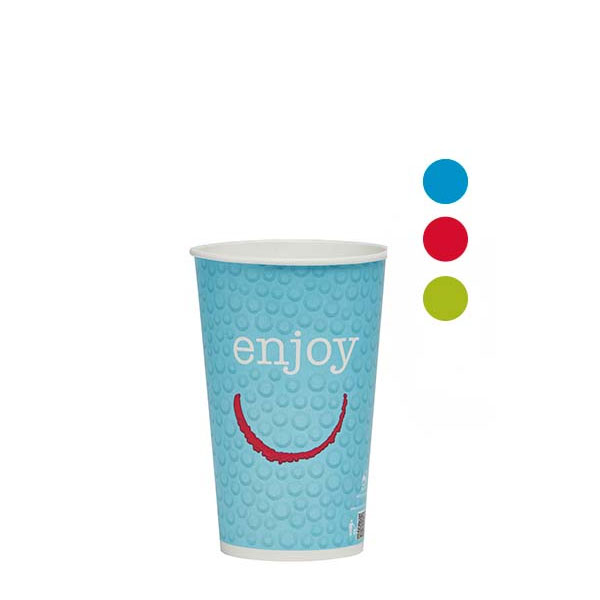 VASO PAPEL BEBIDAS FRIAS ENJOY 400/540ML 50/UNI.