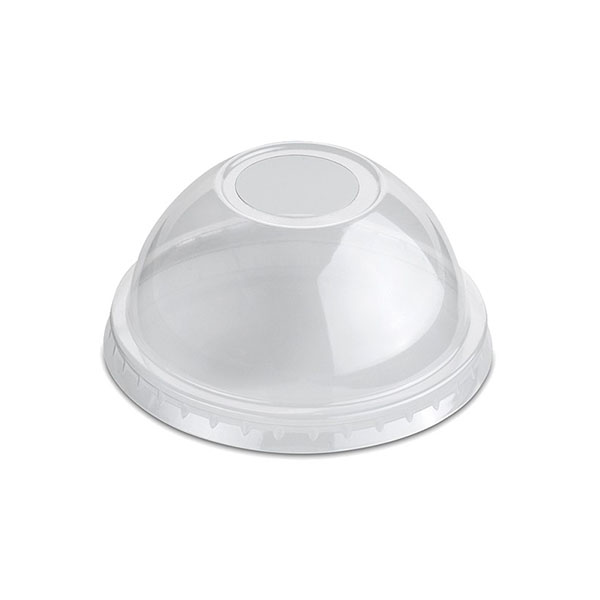 [33019] TAPA CUPULA CON AGUJERO VASO PET 270/360/480 50/UN