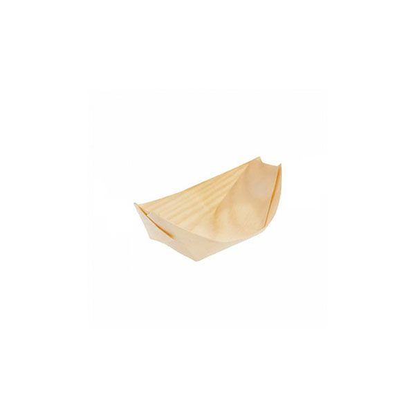 [33345] BARQUETA DE MADERA 8 CM PARA CATERRING 50/UNID.