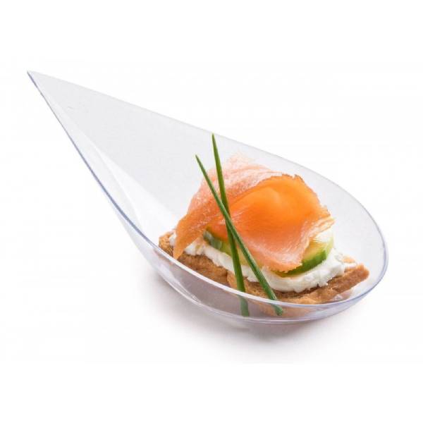 CUCHARA DEGUSTACION GOTA TRANSPARENTE 50/UNID.