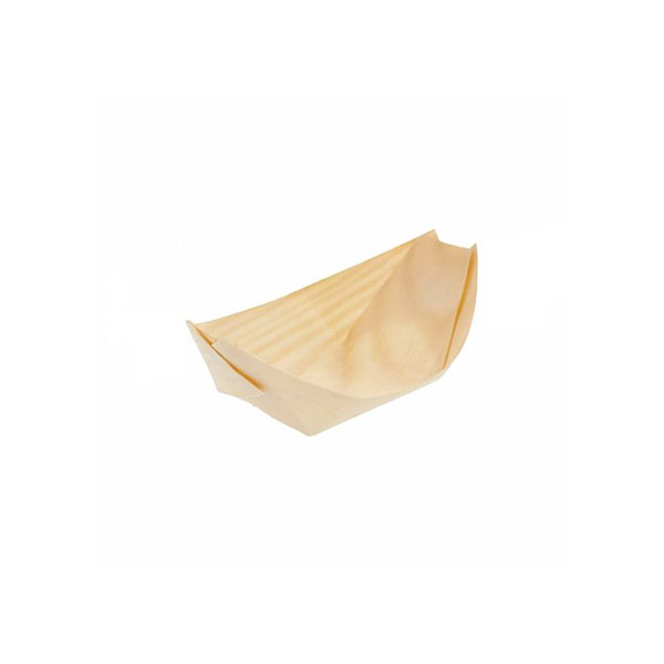 BARQUETA DE MADERA 13 CM PARA CATERING 50/UNID.