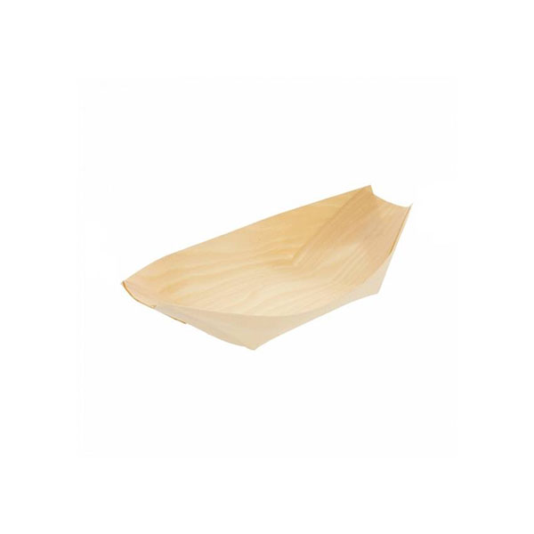 [33157] BARQUETA DE MADERA 17CM PARA CATERING 50/UNID.