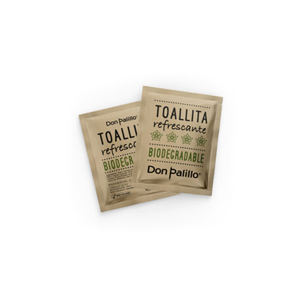 [36088] TOALLITA REFRESCANTE BIODEGRADABLE 500/UNID.