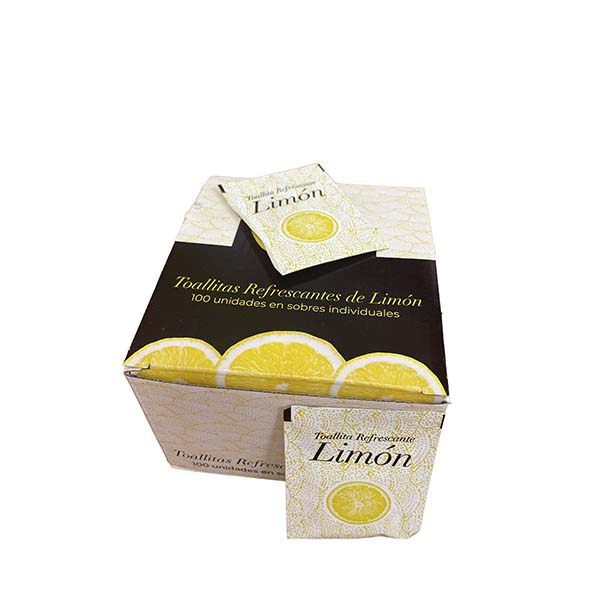 [36020] TOALLITA CELULOSA PERFUMADA LIMON C/100 UNI