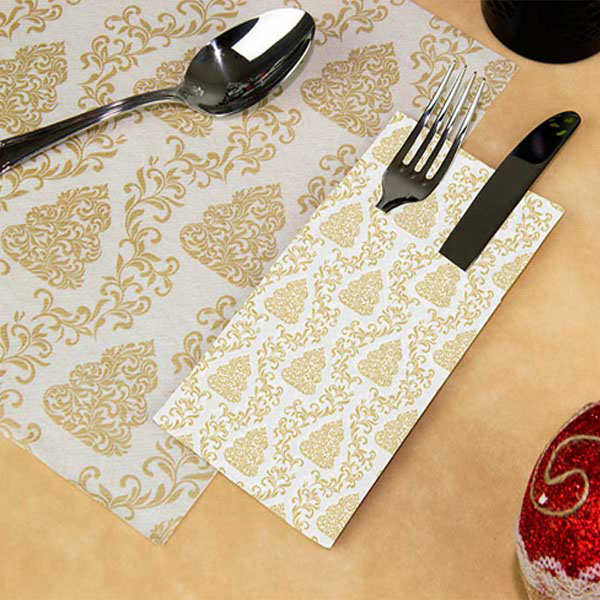 SERVILLETA KANGURO NANTES BLANCA NAVIDAD 30/UNID.