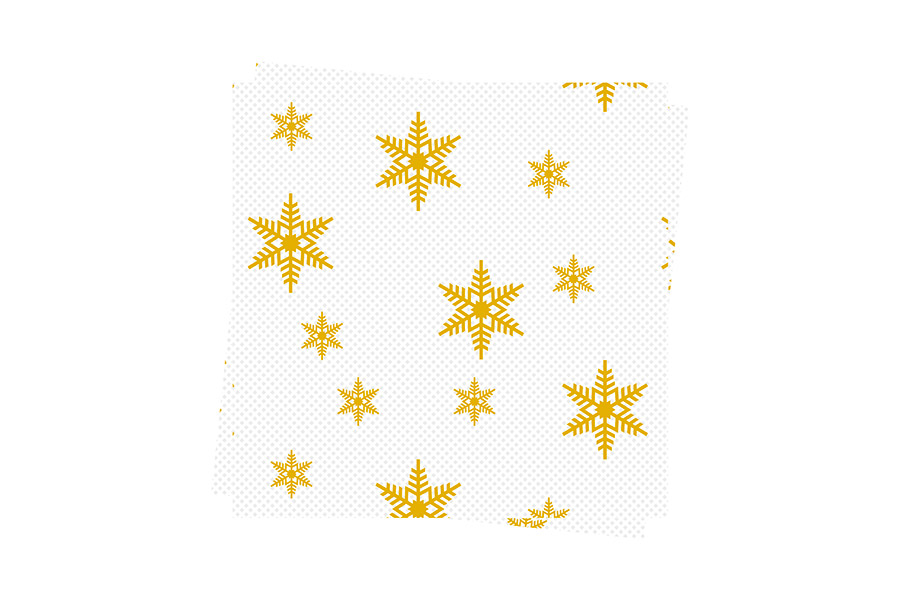 [20260] SERVILLETA 40X40 BLANCA ESTRELLAS NAVIDAD 50/UNID.