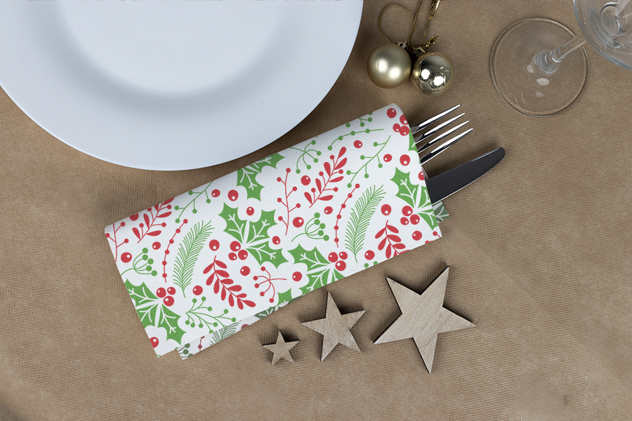 SERVILLETA AIRSOFT 40X40 BLANCA MUERDAGO NAV. 50/U