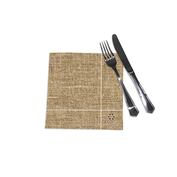 [20159] SERVILLETA PUNTA 40X40 2C YUTE 50 SERV.