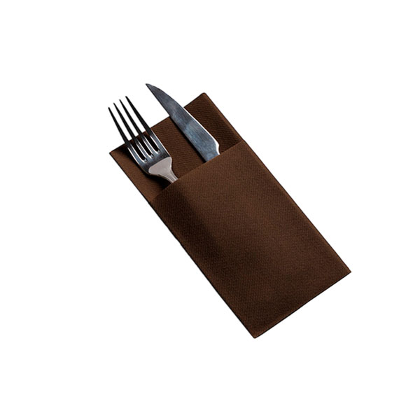 SERVILLETA KANGURO AIRLANID 40X40 MARRON 40/UNID.