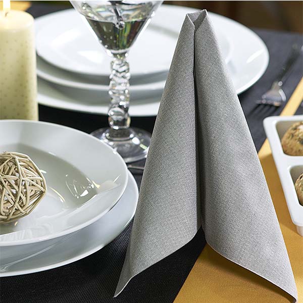 SERVILLETA ELEGANCE GRIS ANTRACITA 40X40 50/UNI
