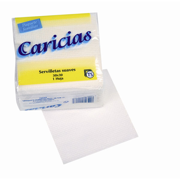 [20024] SERVILLETA PASTA BLANCA 30X30 1 CAPA 80 SERV.