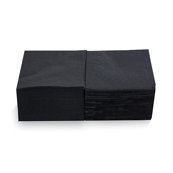 [20014] SERVILLETA PASTA 20X20 NEGRA 100 SERV.