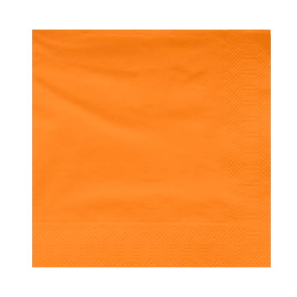 [20009] SERVILLETA PASTA NARANJA 40X40 50/UNID.