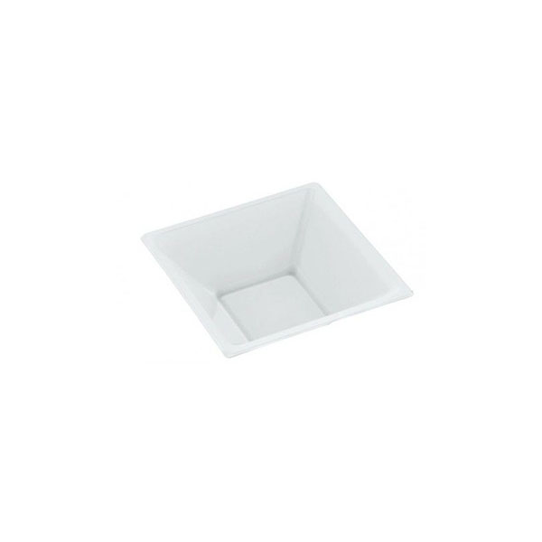 [33084] PLATO PLAST.BLANCO HONDO CUADRADO 12X12 25/UNI