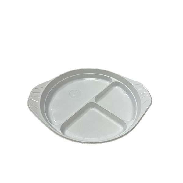 [33071] PLATO LLANO 22 CM 3 DIVISIONES REUT. 100/UNI