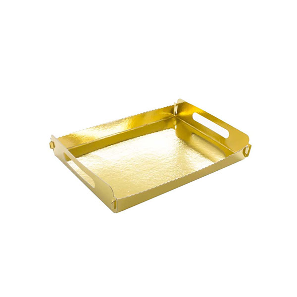 [17465] BANDEJA CARTON ORO ASAS+TAPA 25X18 100/UNID.
