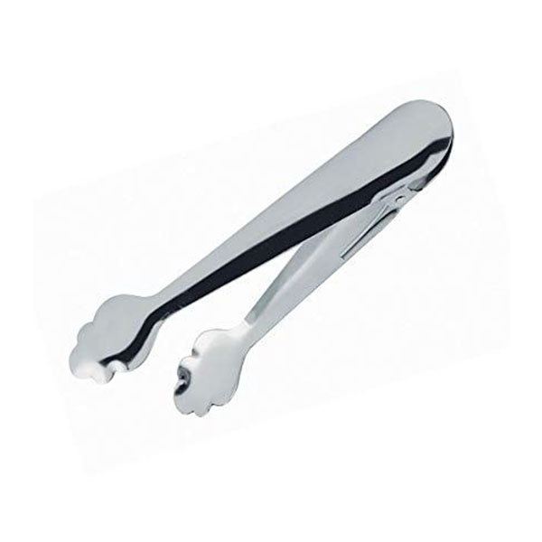 [38012] PINZA HIELO INOX CON MUELLE