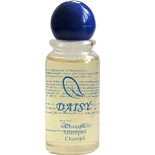 [36111] BOTELLA CHAMPU DAISY 35ML 50/UNID.