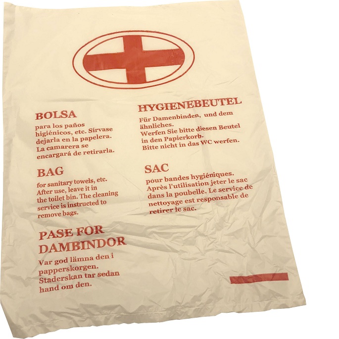 BOLSA PAÑOS HIGIENICOS 15X27 1000/UNID.