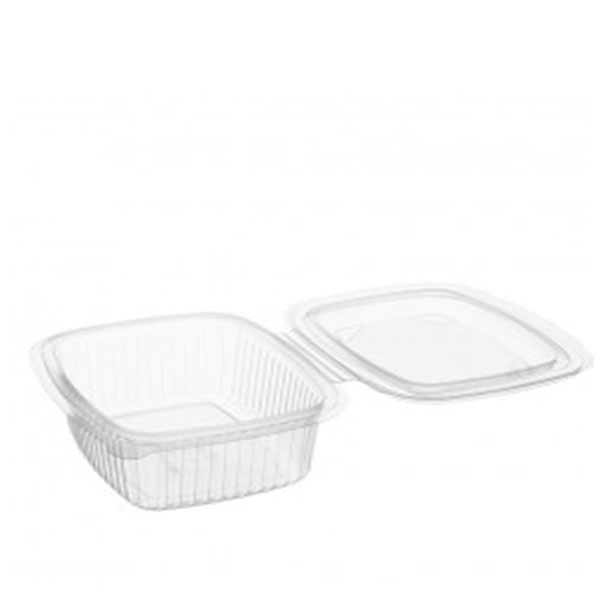 [14005] TARRINA BISAGRA PET 375CC BOCA 500 50/UNI